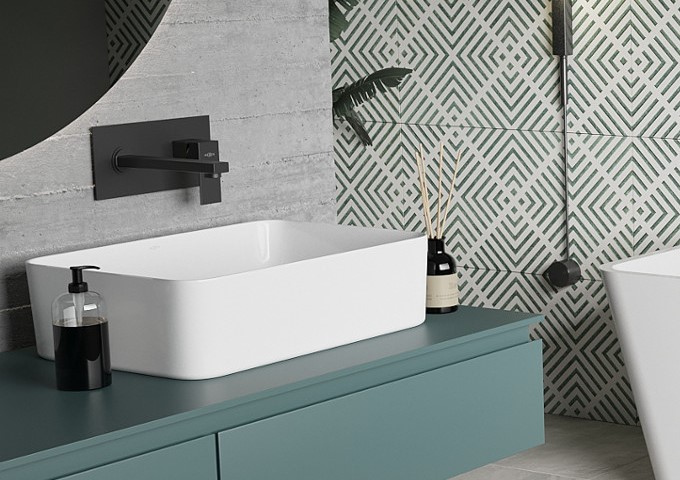 Torneiras de lavatório pretas