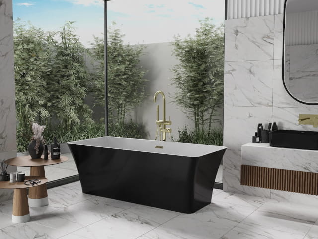 Placas de deck com 2 cm de espessura na casa de banho e no deck