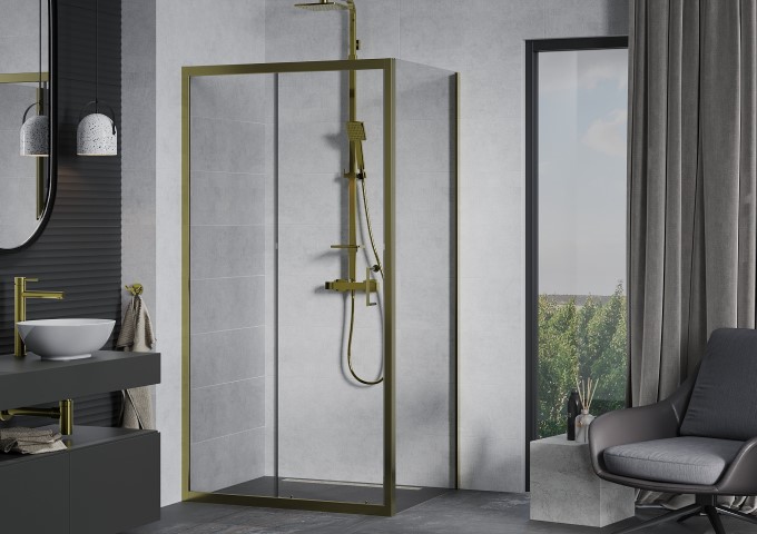 Cabines de duche retangulares 90x100 cm