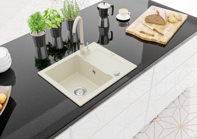 Lavaloiças de granito bege