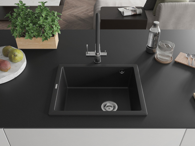 Lava-louça de aço 60 cm