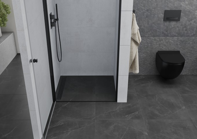 Portas de duche pretas