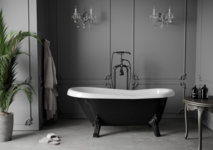 banheira autónoma com pés