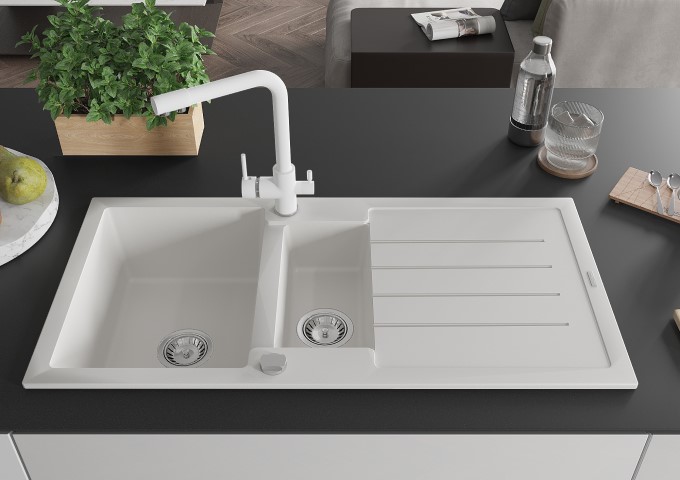 Dozadores de cozinha brancos