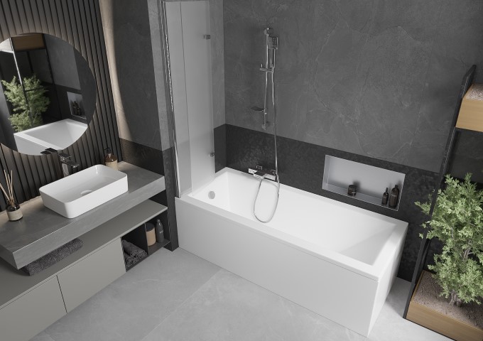 Barras de duche cromadas