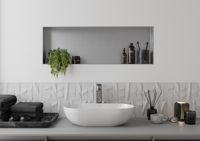 Tampões de lavatório brancos