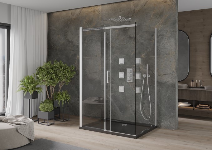 Cabines de duche retangulares 70x90 cm