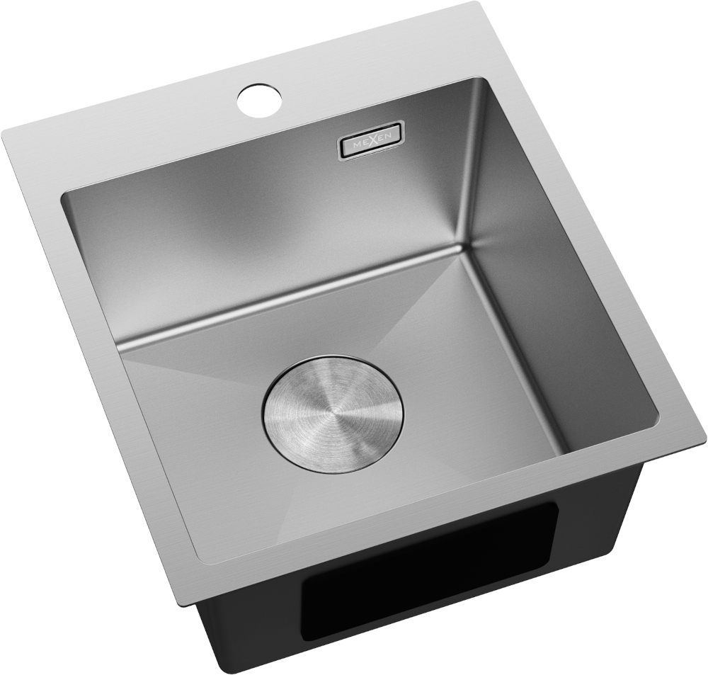 Pia de uma bacia de aço Mexen