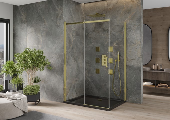 Suporte de sabão dourado