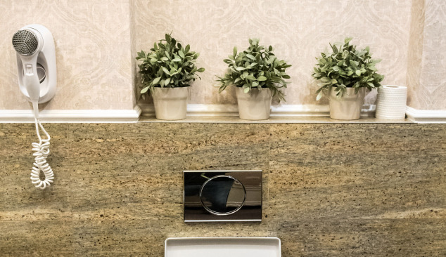 Escolhemos um botão de descarga