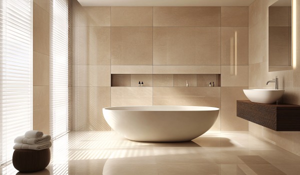 Casa de banho bege — como criar um ambiente quente, elegante e intemporal?