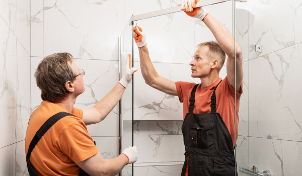 Como montar uma divisória de duche?