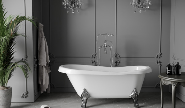 Casa de banho em estilo retro