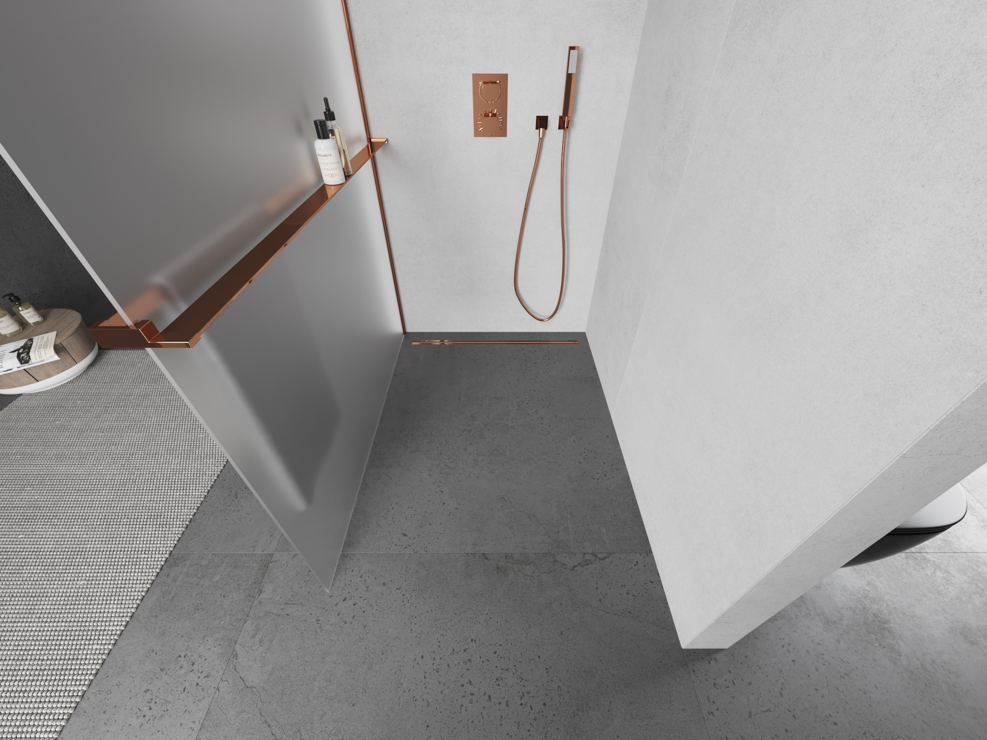 Ouro rosa exclusivo na casa de banho