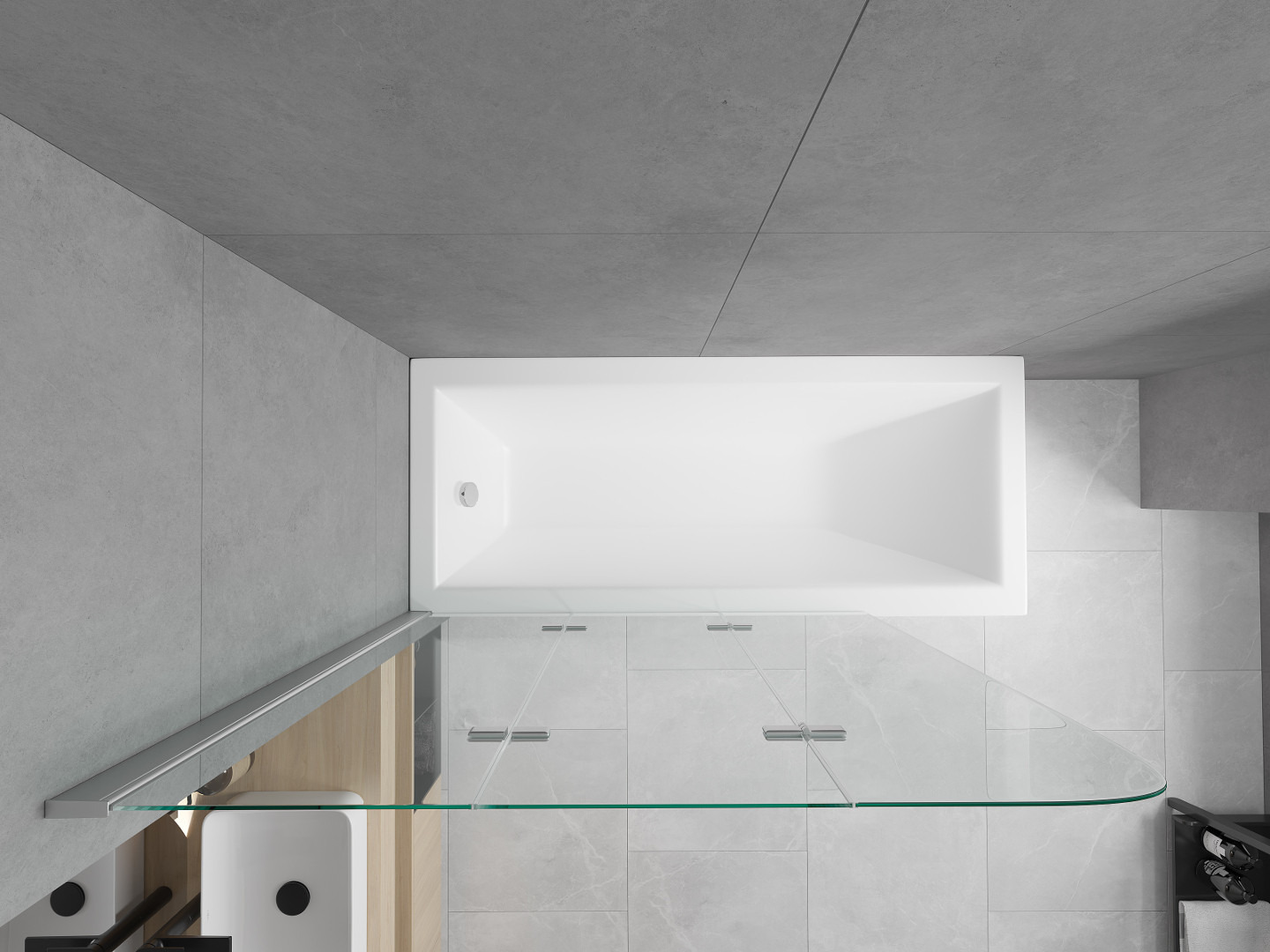 Banheira e duche em um só