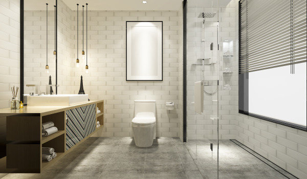 Como iluminar a cabine de duche?