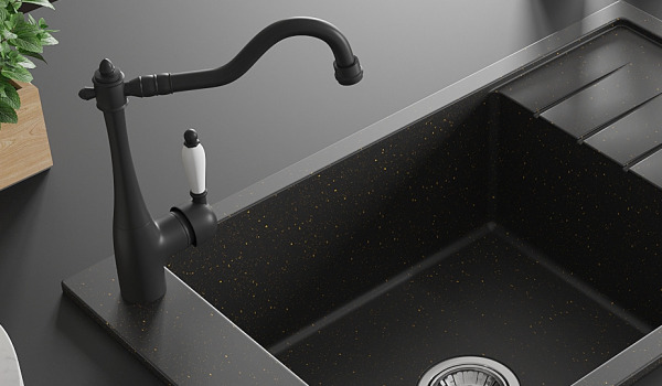 Torneira de cozinha em estilo retro