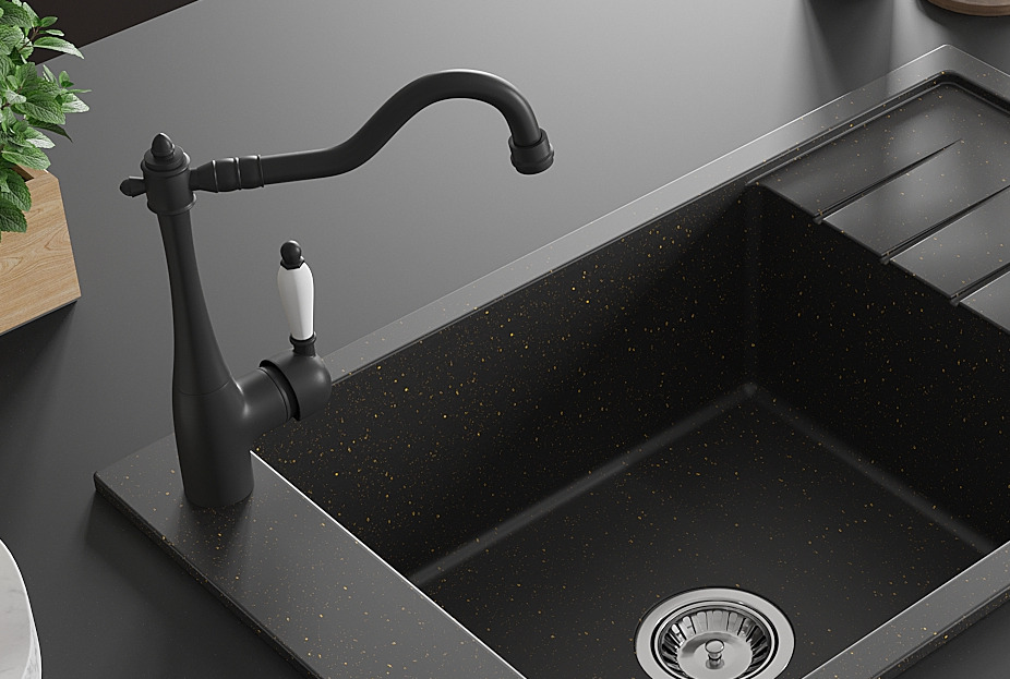 Torneira de cozinha em estilo retro