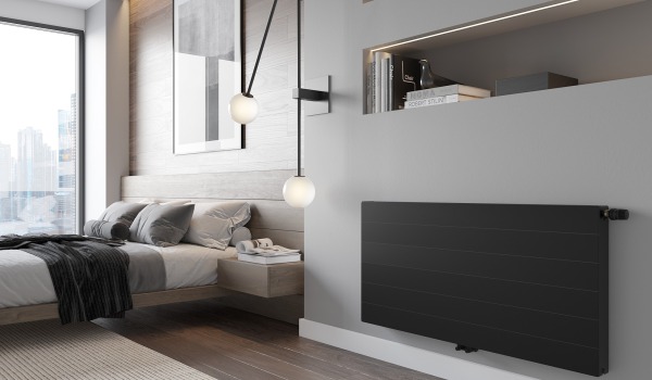 Radiador decorativo de painel com frente lisa