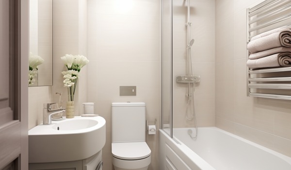 Conselhos práticos sobre como aumentar o espaço visualmente numa casa de banho pequena